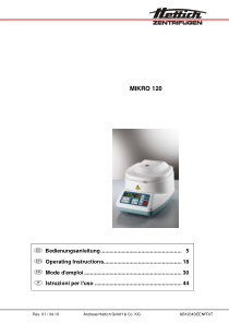 Hettich Micro 120 - User manual (en,de,fr,it)
