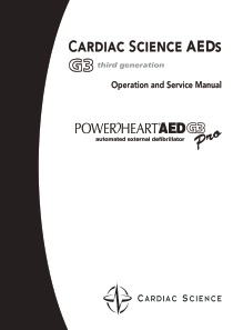 CardiacScience_AED_G3_Pro_-_Service_manual