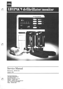 Physio Control Lifepak 9 Defibrillator - Service manual