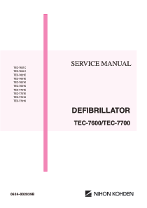 Nihon_Kohden_TEC-7600,7700_Defibrillator_-_Service_manual