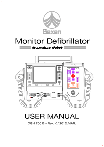 Bexen Reanibex 700 Defibrillator - User manual