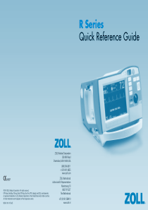 Zoll R - Quick Reference guide