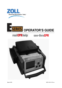 Zoll E - Operator's guide