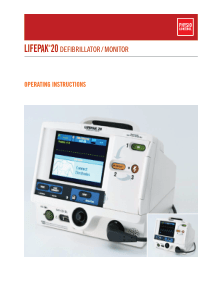 Physio Control Lifepak 20 Defibrillator - User manual