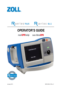 Zoll R Plus - Operator's guide