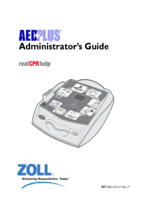 Zoll AED Plus Defibrillator - Administrator guide