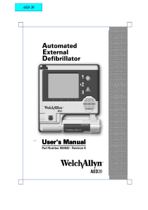 Welch Allyn AED 20 Defibrillator - User manual