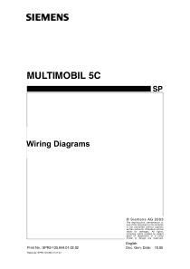 西门子MULTIMOBIL 5C高频移动式C型臂wiring diagram