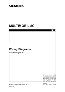 西门子MULTIMOBIL 5C高频移动式C型臂circuit diagrams