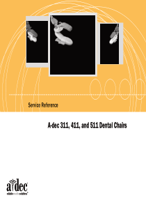 A-Dec 311, 411, 511 Dental Chair - Service reference