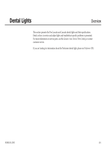 A-Dec Lights - Service manual
