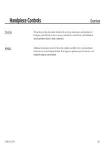 A-Dec Handpiece Controls - Service manual