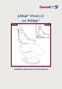 DentalEZ J-V Generation Chair - User and maintenance manual (2002)
