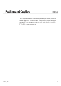 A-Dec Postboxes - Service manual