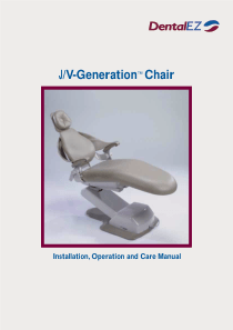 DentalEZ J-V Generation Chair - User and maintenance manual (2004)