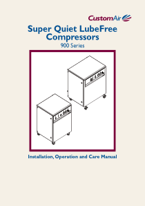 CustomAir 900-Series Compressor - User and maintenance manual