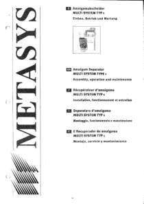 Metasys_Amalgam_Separator_-_Maintenance_manual