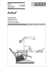 Sirona ProFeel+ Dental Unit - Wiring diagrams