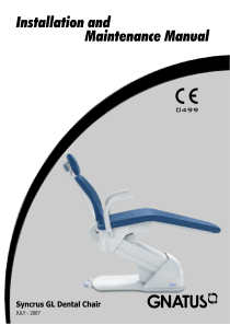 Gnatus Syncrus GL Dental Chair - Installation and maintenance manual