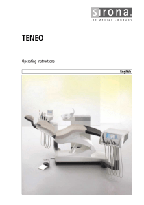 Sirona Teneo Dental Unit - User manual