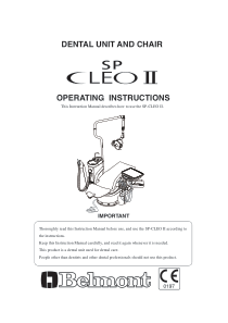 Belmont Cleo 2 Dental Unit - User manual