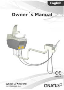 Gnatus Syncrus G3 Water Unit - User manual