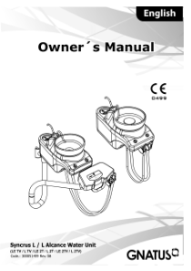 Gnatus Syncrus L Inova Water Unit - User manual