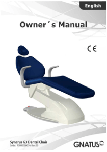 Gnatus Syncrus G3 Dental Chair - User manual