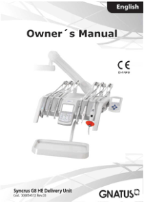 Gnatus Syncrus G8 HE Delivery Unit - User manual