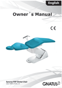 Gnatus Syncrus POP Dental Chair - User manual