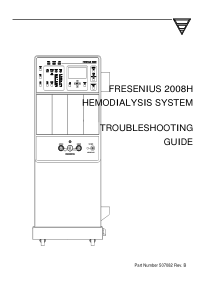 Fresenius 2008H Hemodialysis System - Troubleshooting guide