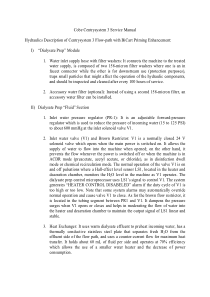 Cobe Centrysystem 3  Dialysis - Service manual