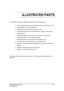Gambro BCT Trima Apheresis System - Service manual