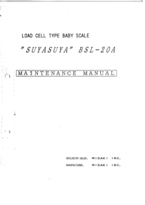Misaki_BSL-20_Baby_Scale__-_Service_manual
