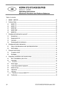 Kern 572, 573 Precision Balance - User manual 2