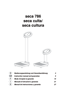 Seca 786 Balance - User manual (en,de,es,fr)