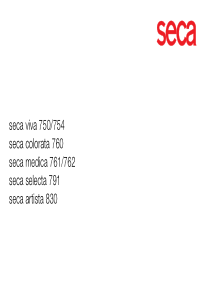 Seca 750,754,760,761,762,791,830 Balance - User manual (en,de,es,fr)