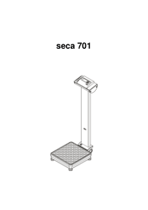 Seca 701 Patient Weighing Scale - User manual