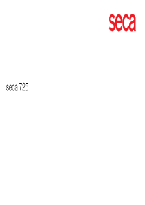 Seca 725 Balance - User manual (en,de,es,fr)