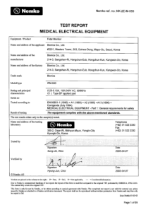Bionics IFM-500 - Test report
