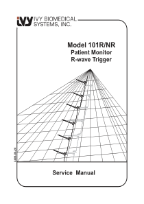Ivy 101 Monitor - Service manual