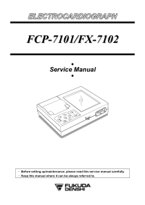 Fukuda_Denshi_FCP-7101_ECG_Monitor_-_Service_manual
