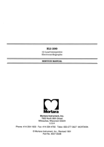 Mortara_ELI-200_-_Service_manual