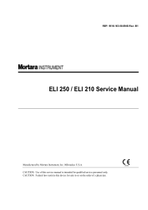 Mortata ELI-210, 250 ECG - Service manual