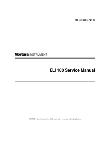 Mortara_ELI-100_-_Service_manual