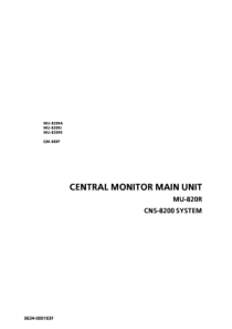 Nihon-Kohden_CNS-8200_Central_Monitor_-_Service_manual