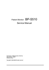 Omron_Colin_BP-S510_Monitor_-_Service_manual