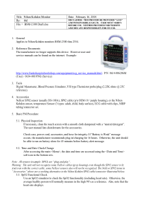 Nihon Kohden BSM 2300 Monitor - Maintenance procedure