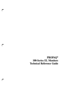Protocol Propaq 100 Monitor - Service manual