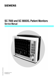 Siemens SC-6700, SC-9000XL Patient Monitor - Service manual